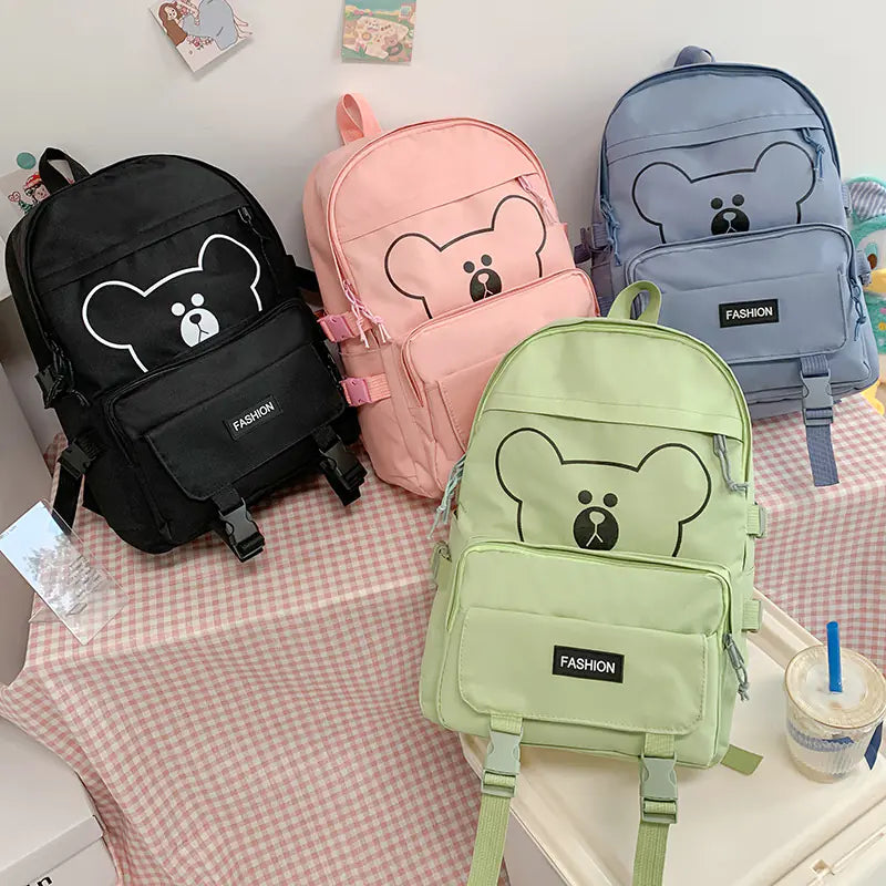 Fashionable Large-Capacity Women's Backpack Set