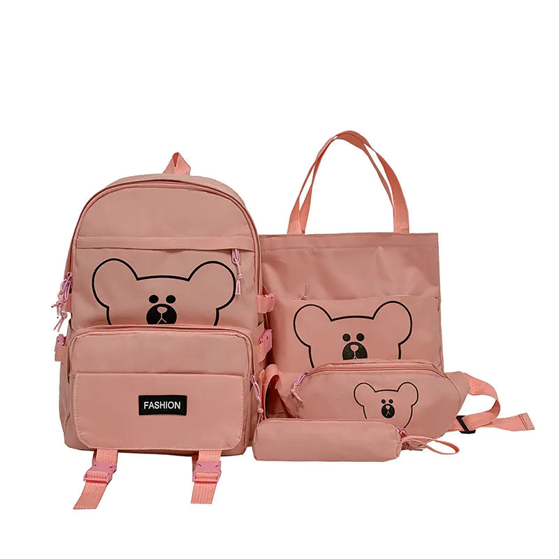 Fashionable Large-Capacity Women's Backpack Set