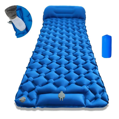 Outdoor Camping Slaapmatje Opvouwbare Slaapmat Strand Opblaasmatras met Kussens Ultralight Luchtmat Reizen Wandelen Nieuw