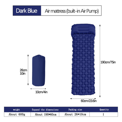 Outdoor Camping Slaapmatje Opvouwbare Slaapmat Strand Opblaasmatras met Kussens Ultralight Luchtmat Reizen Wandelen Nieuw