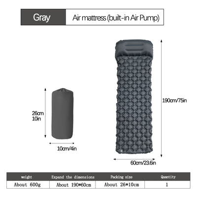 Outdoor Camping Slaapmatje Opvouwbare Slaapmat Strand Opblaasmatras met Kussens Ultralight Luchtmat Reizen Wandelen Nieuw