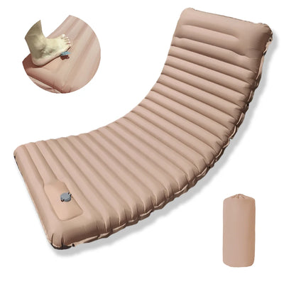 Outdoor Camping Slaapmatje Opvouwbare Slaapmat Strand Opblaasmatras met Kussens Ultralight Luchtmat Reizen Wandelen Nieuw