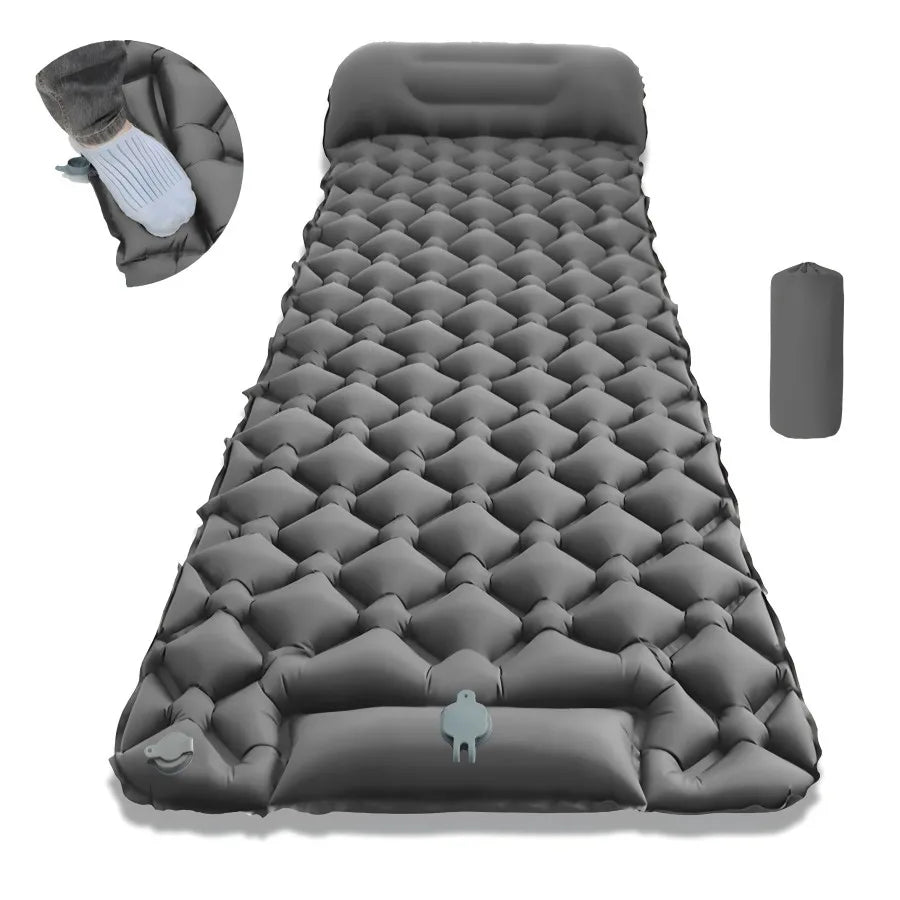Outdoor Camping Slaapmatje Opvouwbare Slaapmat Strand Opblaasmatras met Kussens Ultralight Luchtmat Reizen Wandelen Nieuw