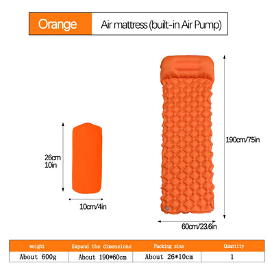 Outdoor Camping Slaapmatje Opvouwbare Slaapmat Strand Opblaasmatras met Kussens Ultralight Luchtmat Reizen Wandelen Nieuw