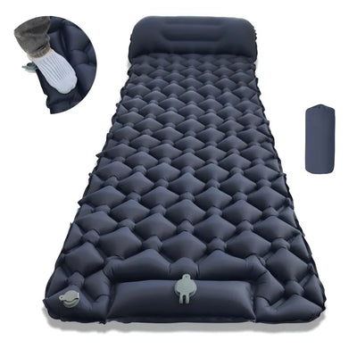 Outdoor Camping Slaapmatje Opvouwbare Slaapmat Strand Opblaasmatras met Kussens Ultralight Luchtmat Reizen Wandelen Nieuw