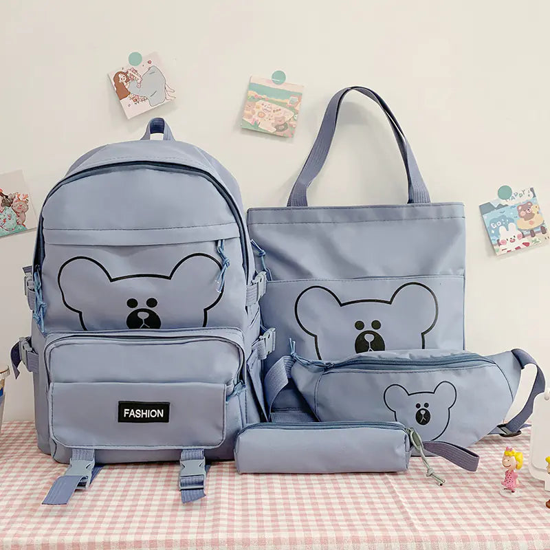 Fashionable Large-Capacity Women's Backpack Set