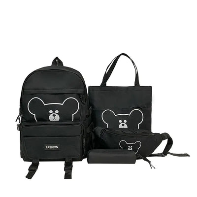 Fashionable Large-Capacity Women's Backpack Set
