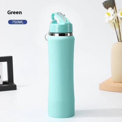 Stainless Steel Straw Bottle