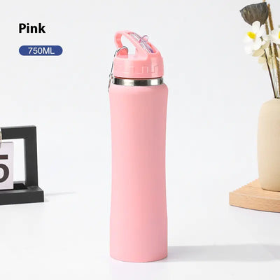 Stainless Steel Straw Bottle